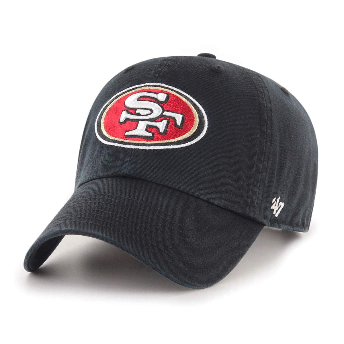 47 Brand San Francisco 49ers '47 Clean Up - Black