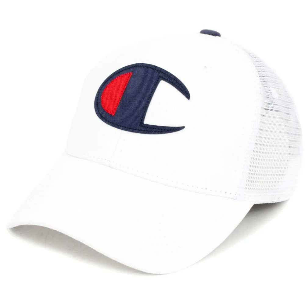 Champion Twill Mesh Dad Hat – White
