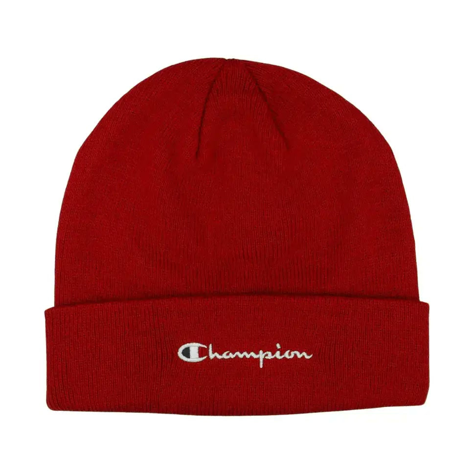 Champion Script Knit Beanie – Red