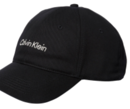 Calvin Klein Titlecase Embroidery Baseball Cap – Black/Bright White