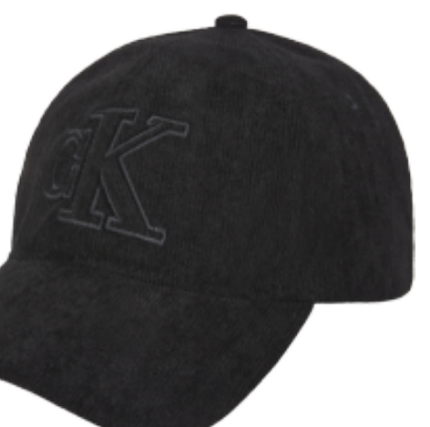 Calvin Klein Corduroy Baseball Cap – Black