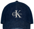 Calvin Klein Monologo Embroidery Denim Baseball Cap – Mid Blue Denim Wash