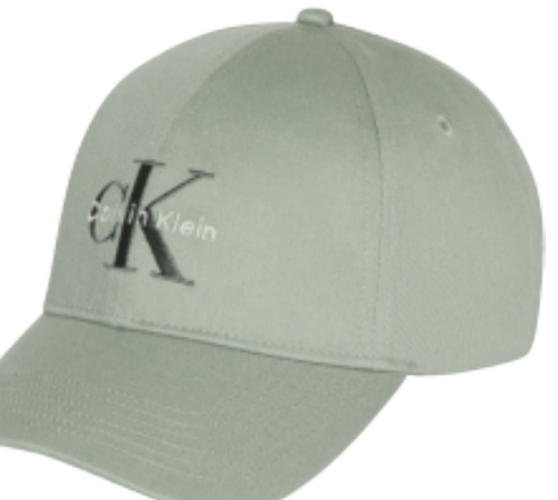 Calvin Klein Monologo Embroidery Baseball Cap – Iceberg Green