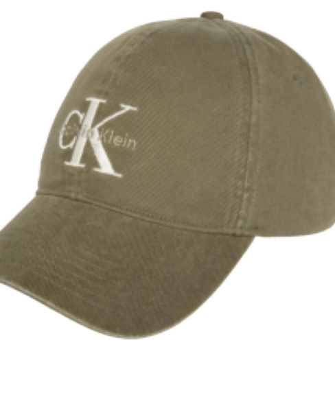 Calvin Klein Monologo Emb Color Denim Cap – Dusty Olive