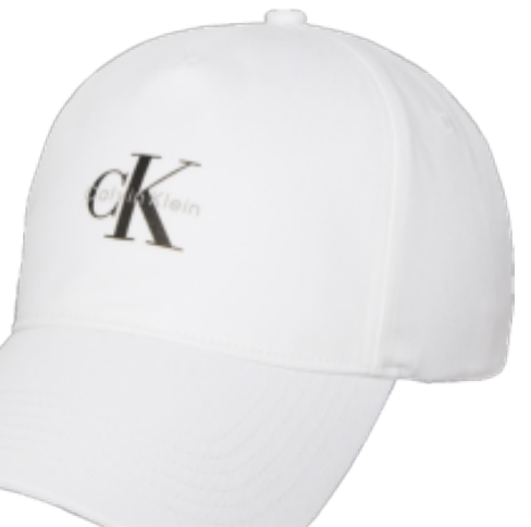 Calvin Klein Monologo Printed Baseball Cap – Bright White