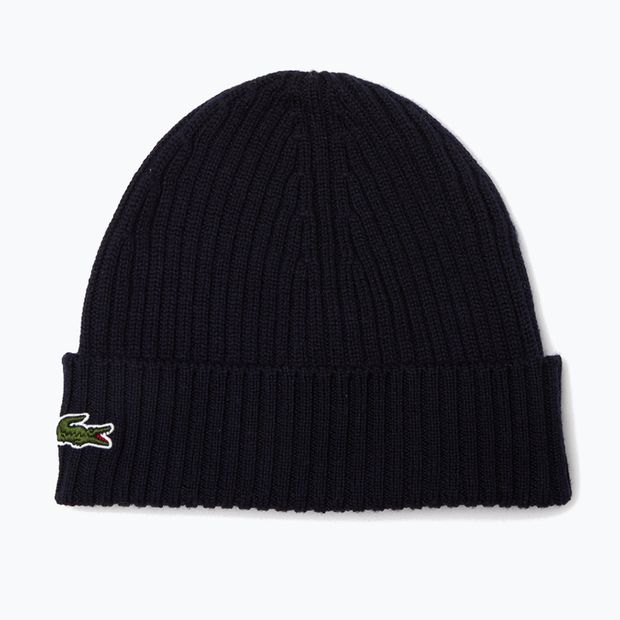 Lacoste RB0001 Winter Beanie – Navy Blue