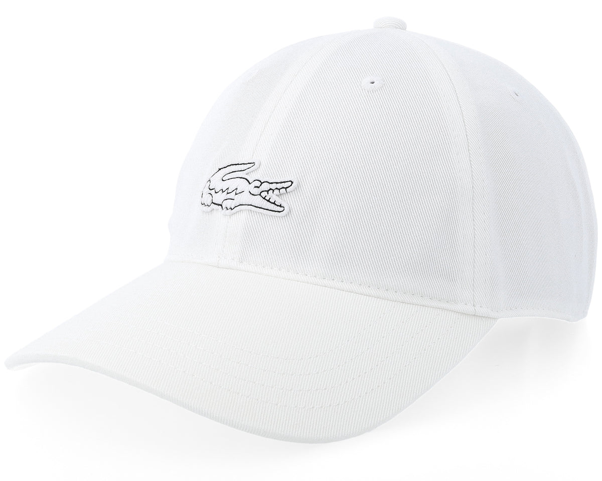 Lacoste Woven Dad Cap – White