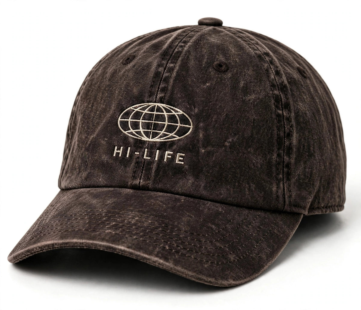 HI-LITE Washed Dad Cap – Brown