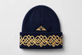HI-LITE Knit Beanie – Navy/Gold