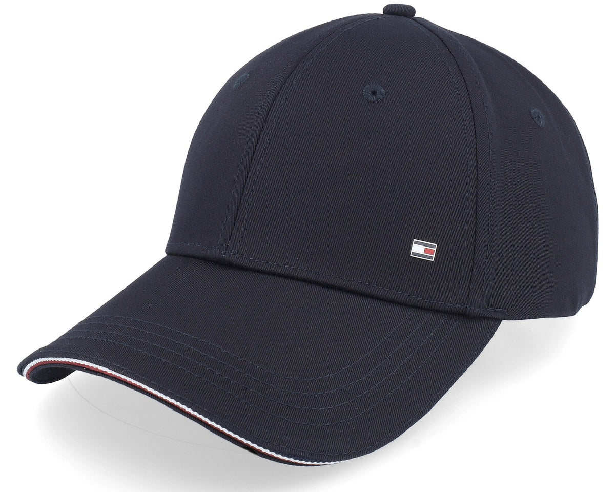 Tommy Hilfiger Corporate Cotton 6-Panel Cap – Black