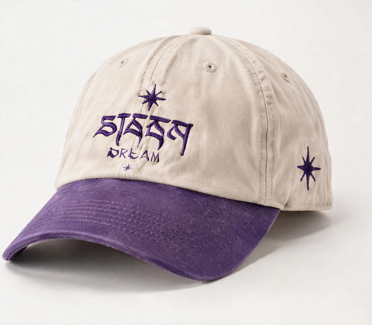 HI-LITE Two-Tone Cap – Purple & Cream